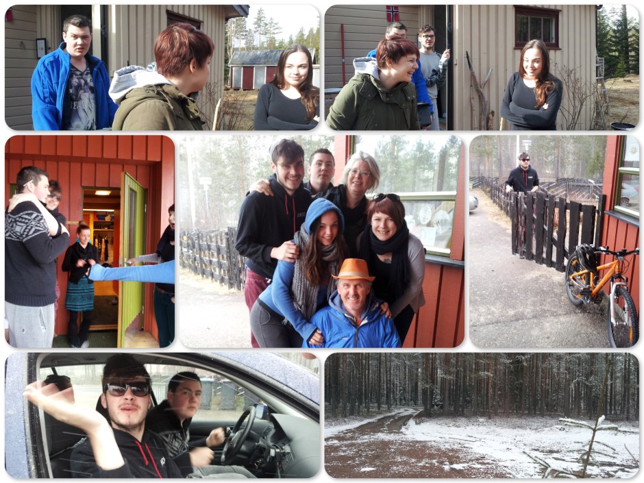 Voor vertrek naar Nederland met auto, nog even langs school. Før avreise til Nederland med bilen, fortsatt innom skolen. 