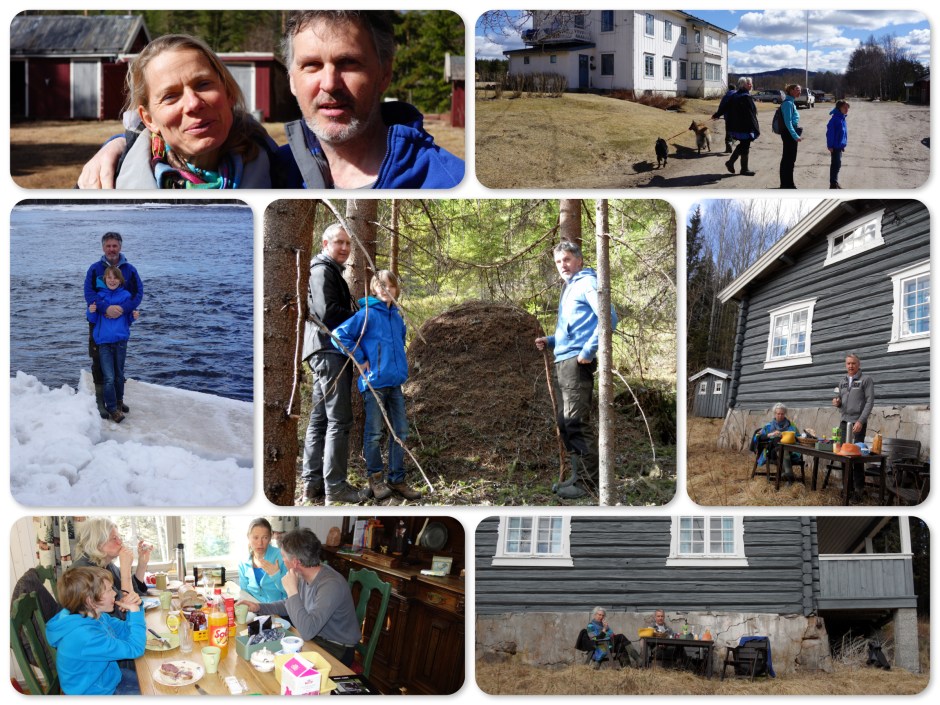 Op vrijdagavond, half 10 werd er aangebeld. Stonden daar ineens Erik, Carolien en Mart voor de deur. Ik kon het niet geloven. Maakte de deur dicht en vervolgens weer open. En ja hoor ze stonden er nog steeds! Wat een verrassing. :-)  Na een overnachting en ontbijt op Lutumo op naar ´het hutje´ waar ze de komende dagen verblijven. De første venner på besøk. Neste morgen til huset av Ola og Ingrid hvor de vil bli når de er her.